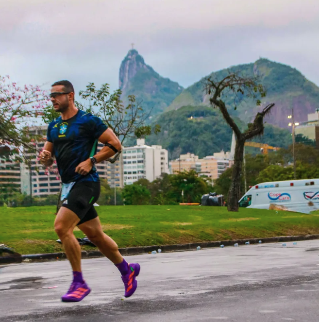 Jonathan running in Rio de Janeiro